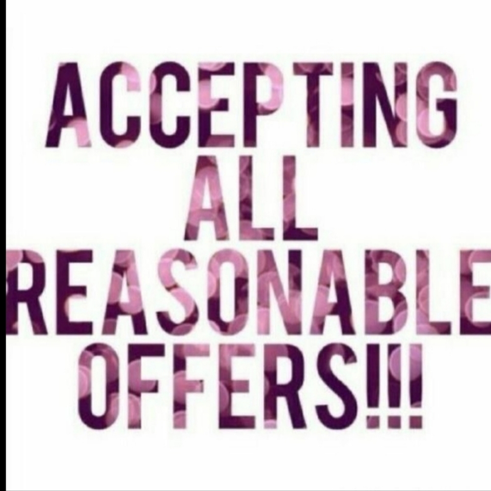 Accepting All reasonable offerss.